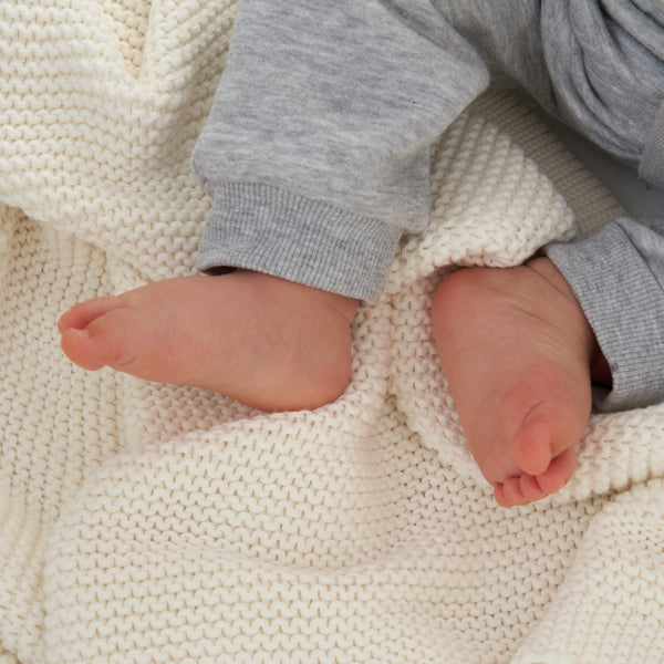 Tutti Bambini Knitted Blanket - Fresh Cream
