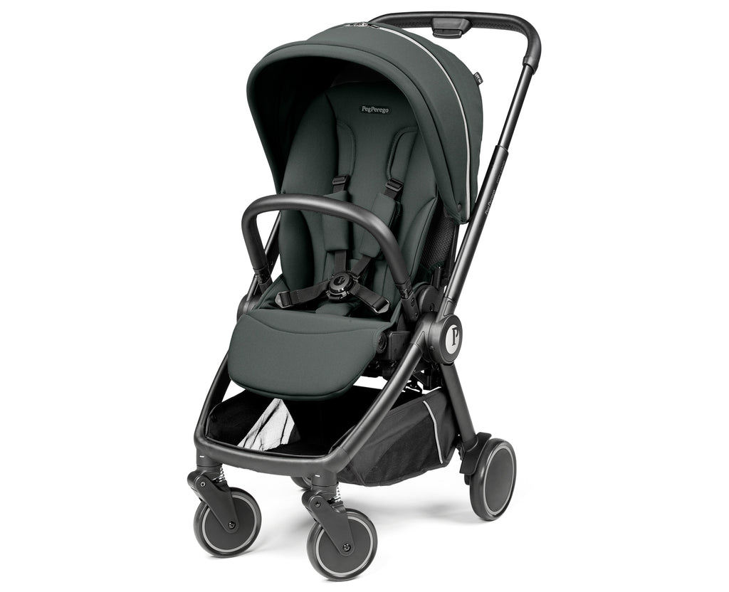 Peg Perego City Loop Chassis, Seat Unit, Bassinet & Primo Viaggio Lounge Travel Bundle - Metal