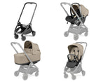 Peg Perego City Loop Chassis, Seat Unit, Bassinet & Primo Viaggio Lounge Bundle - Vanilla Blend