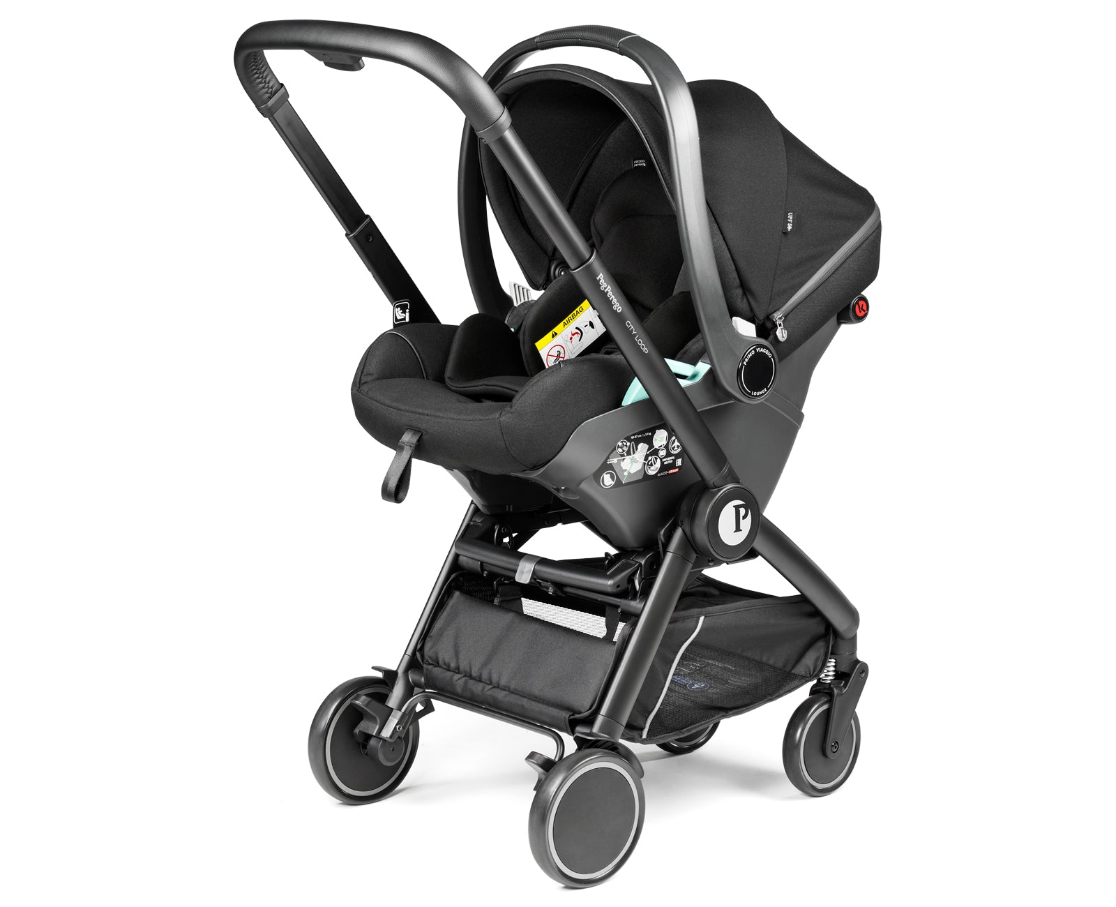Peg Perego City Loop Chassis & Primo Viaggio Lounge  - True Black