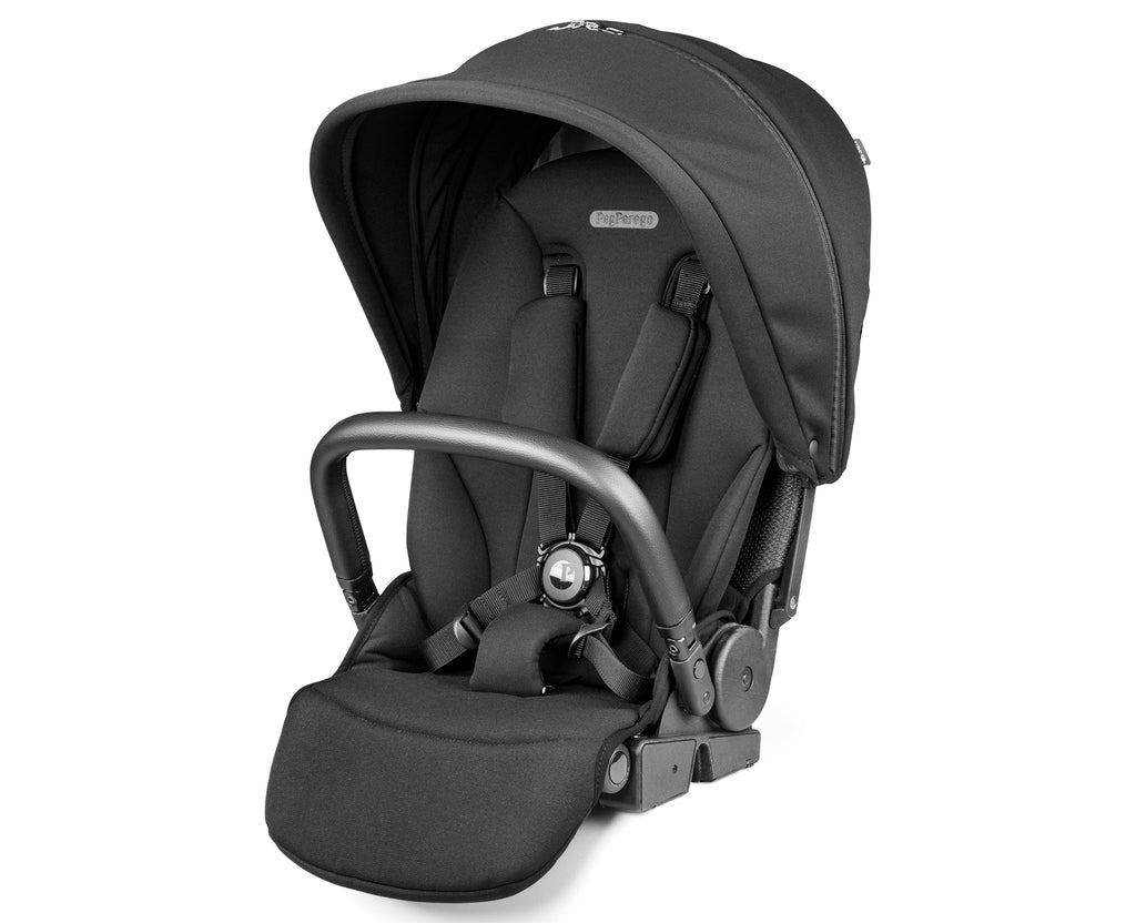 Peg Perego City Loop Chassis, Seat Unit, Bassinet & Primo Viaggio Lounge Travel Bundle - True Black