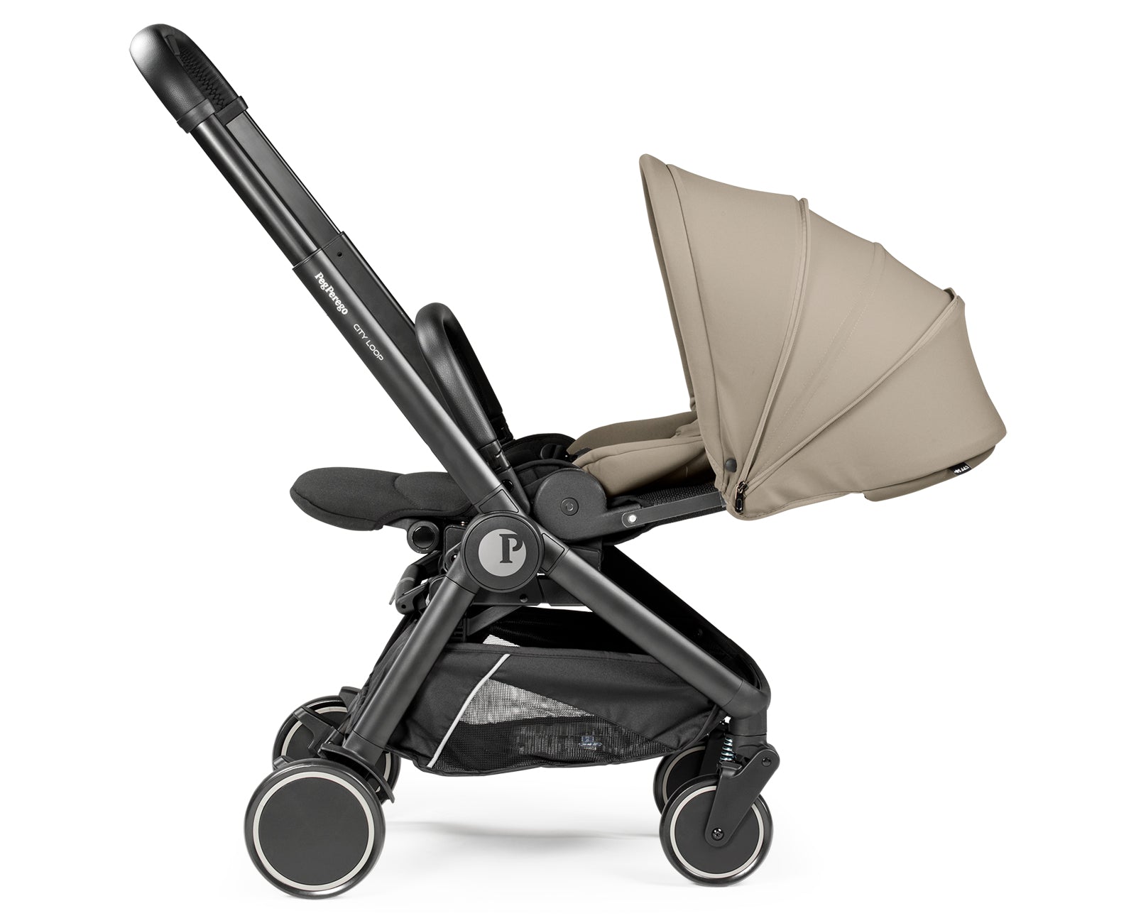 Peg Perego City Loop Chassis, Seat Unit & Primo Viaggio Lounge Bundle - Vanilla Blend