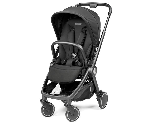 Peg Perego City Loop Chassis, Seat Unit, Bassinet & Primo Viaggio Lounge Travel Bundle - True Black
