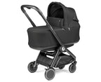 Peg Perego City Loop Chassis, Seat Unit, Bassinet & Primo Viaggio Lounge Travel Bundle - True Black