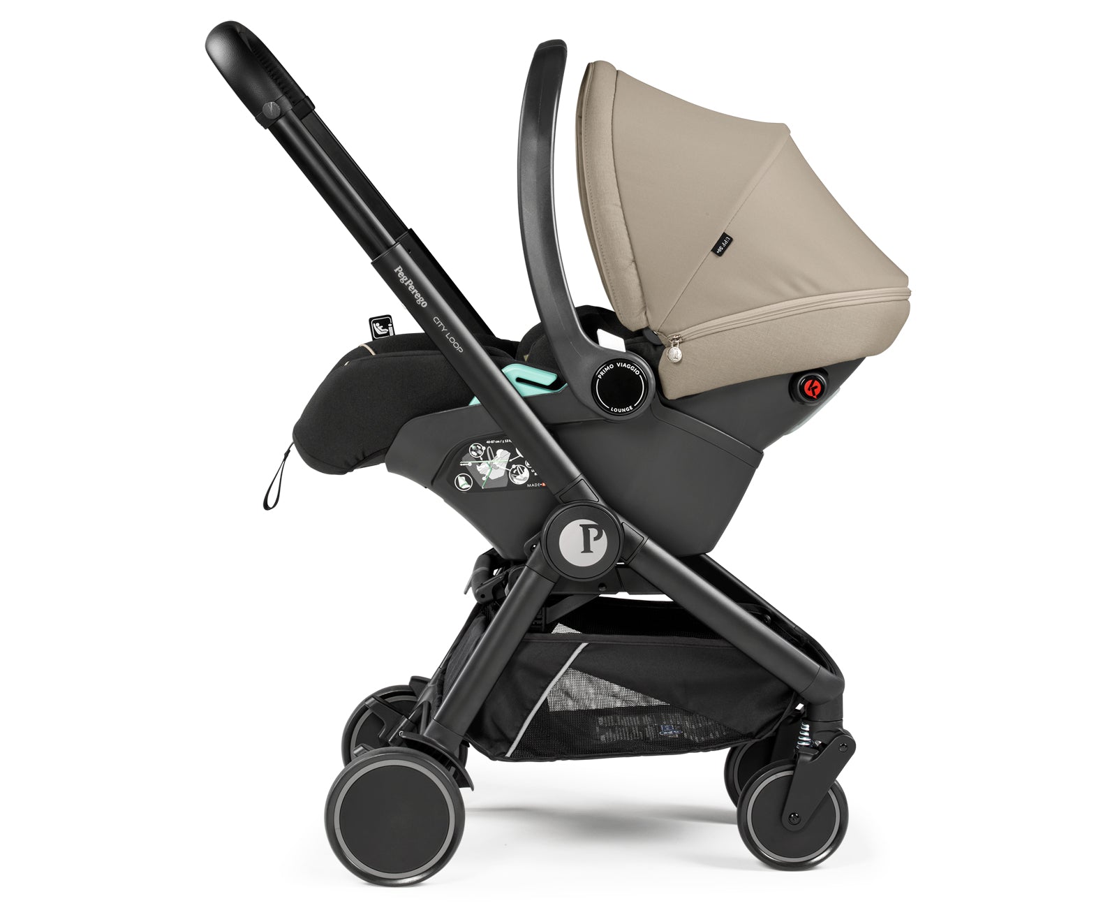 Peg Perego City Loop Chassis & Primo Viaggio Lounge  - Vanilla Blend