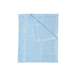 Clair de Lune Soft Cotton Cellular Cot Blanket - Blue