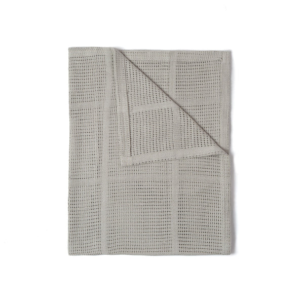 Clair de Lune Soft Cotton Cellular Cot Blanket - Grey