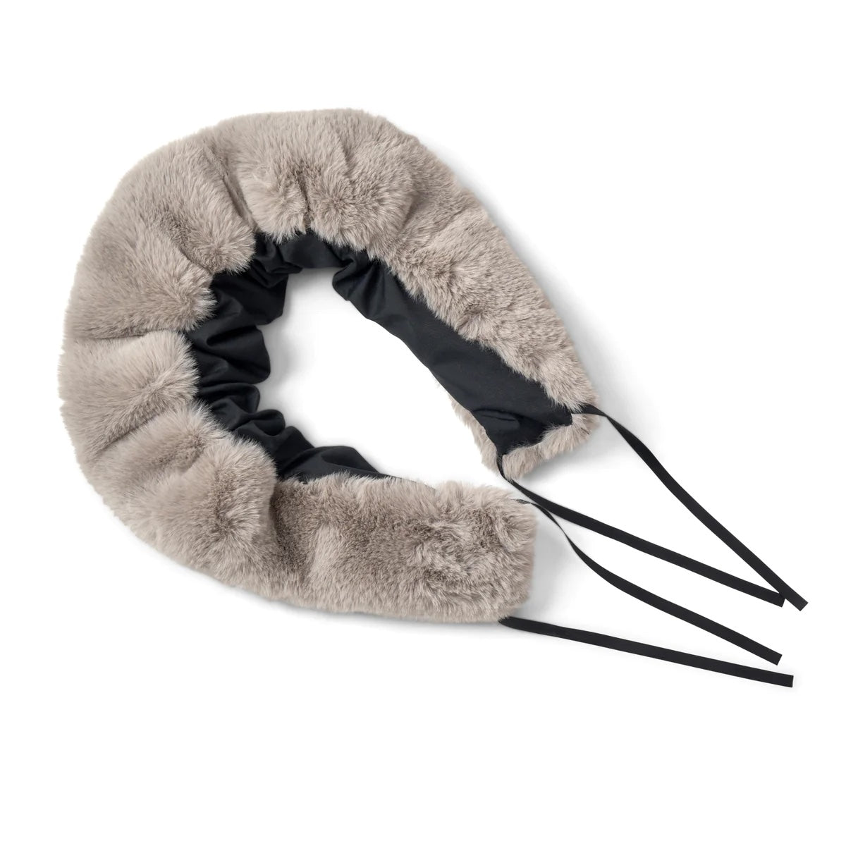 Clair de Lune Deluxe Universal Pushchair/Stroller Faux Fur Hood Accessory - Grey