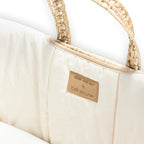 Clair De Lune Organic Palm Moses Basket - Natural Cream