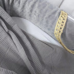 Clair de Lune Soft Cotton Cellular Pram Blanket Grey