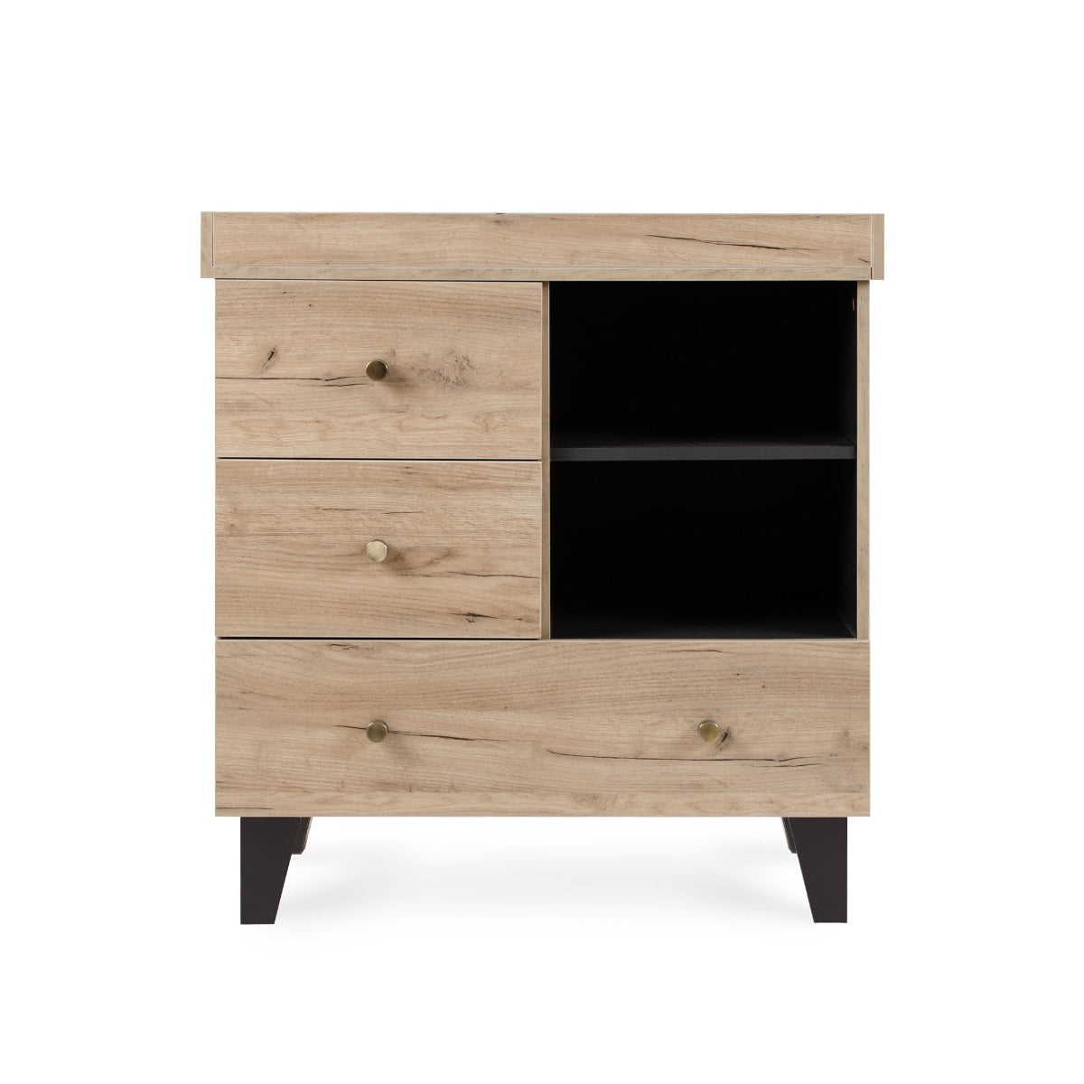 Tutti Bambini Como 3 Piece Room Set - Distressed Oak & Slate Grey