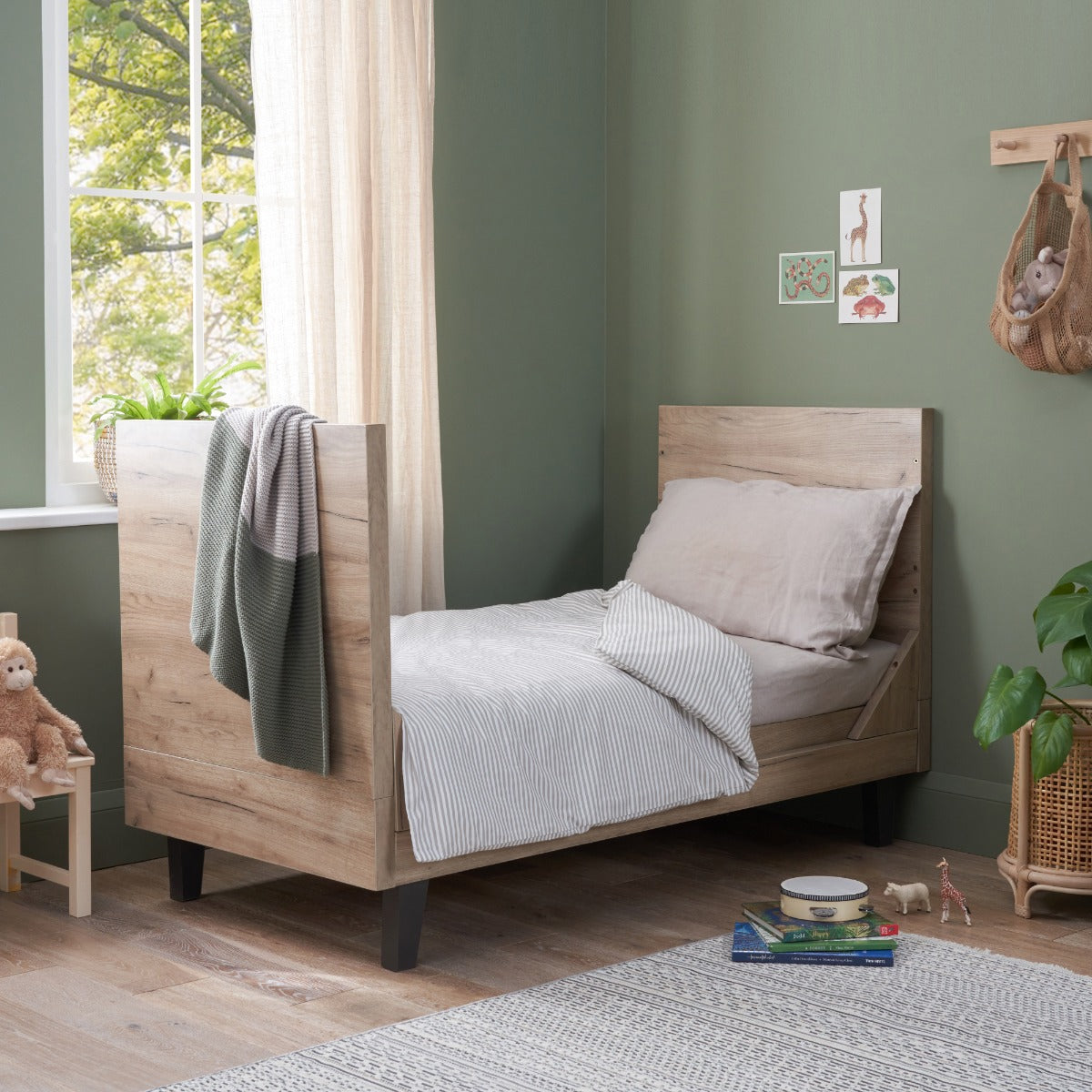 Tutti Bambini Como 3 Piece Room Set - Distressed Oak & Slate Grey
