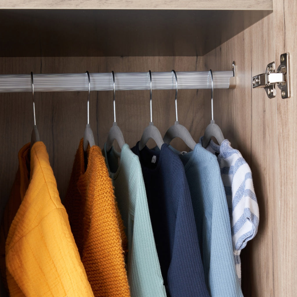 Tutti Bambini Como Wardrobe -Distressed Oak & Slate Grey