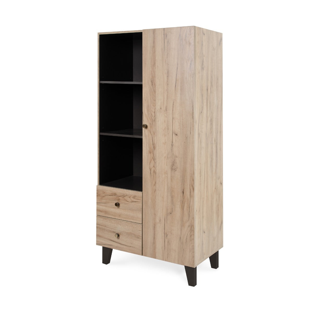 Tutti Bambini Como Wardrobe -Distressed Oak & Slate Grey