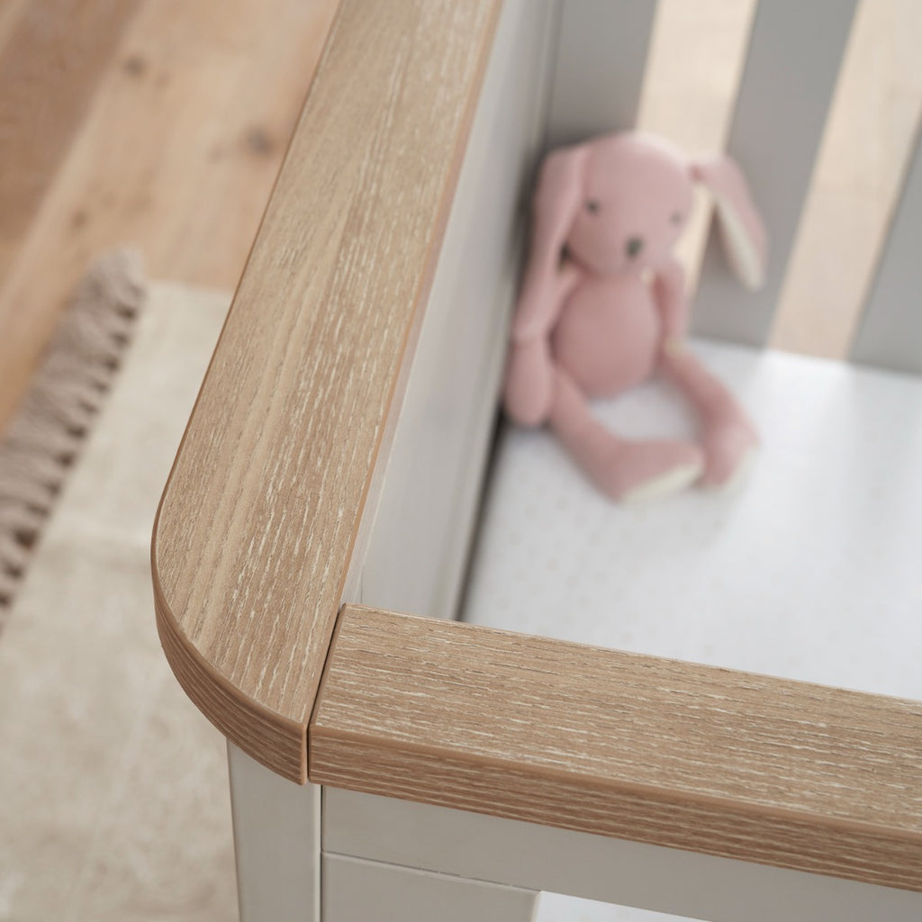 Tutti Bambini Verona Cot Bed - Dove Grey & Oak