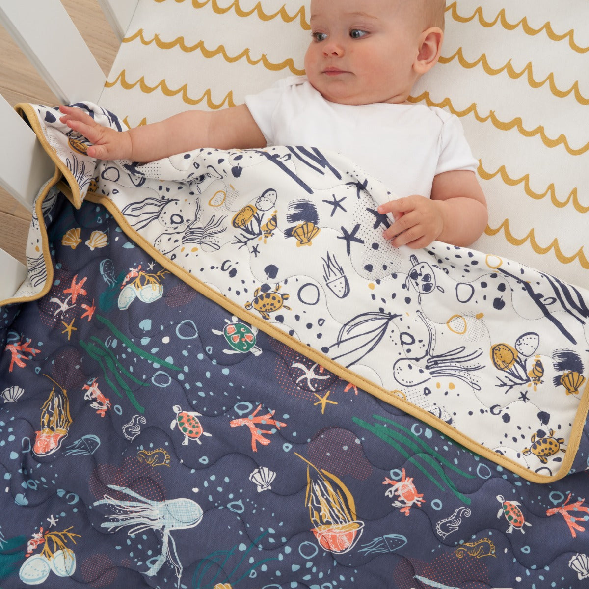 Tutti Bambini Cot & Cot Bed Coverlet - Our Planet