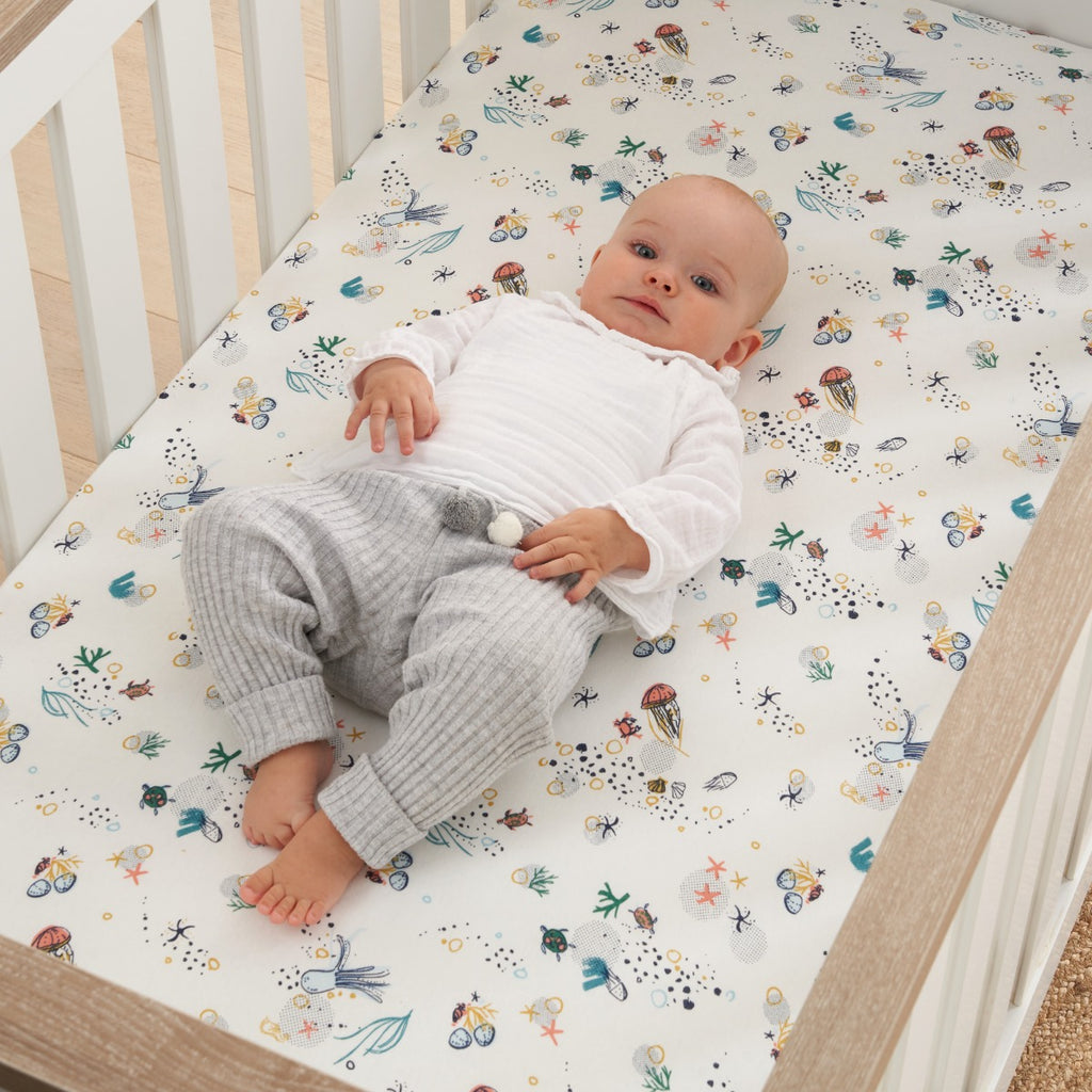 Tutti Bambini Cot Bed Fitted Sheets 2pk - Our Planet