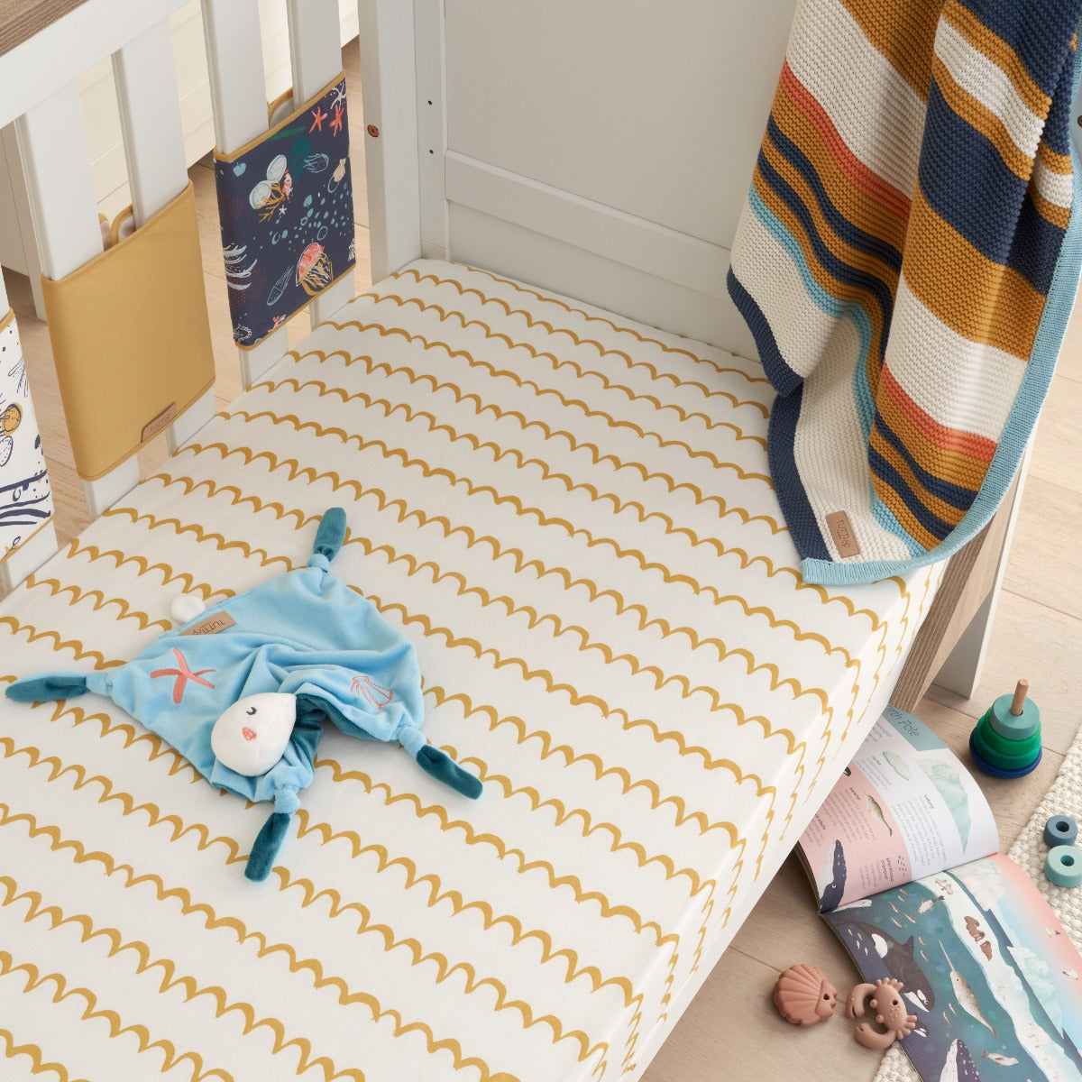 Tutti Bambini Cot Bed Fitted Sheets 2pk - Our Planet