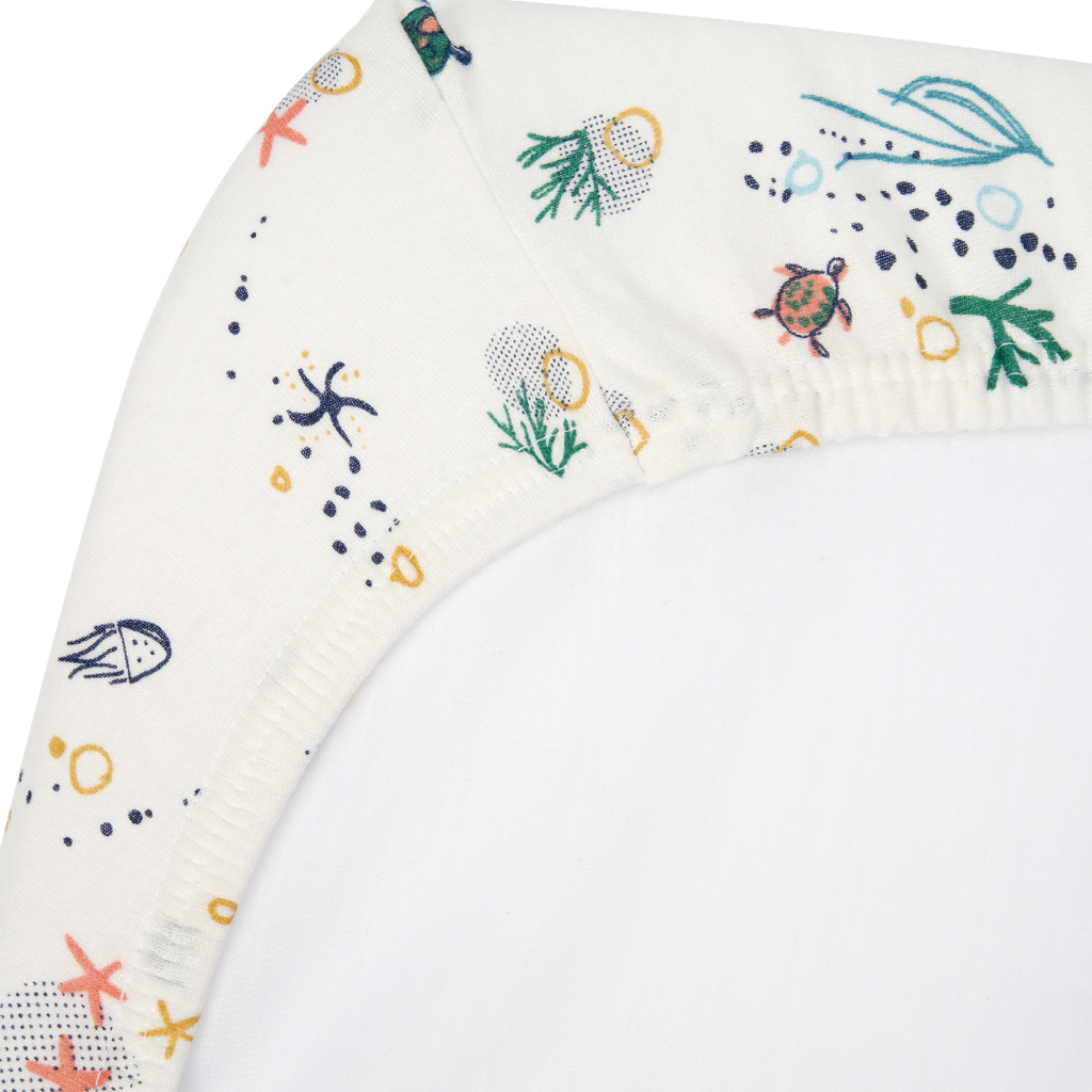 Tutti Bambini Cot Bed Fitted Sheets 2pk - Our Planet