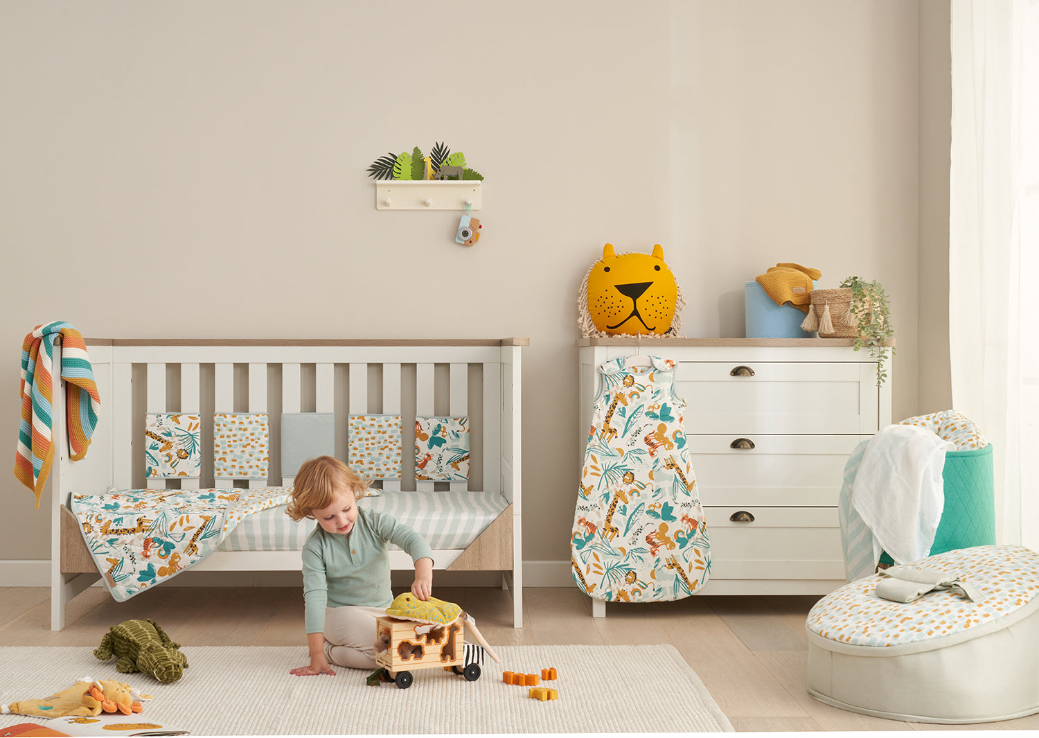 Tutti Bambini Cot Bed Fitted Sheets 2pk - Run Wild