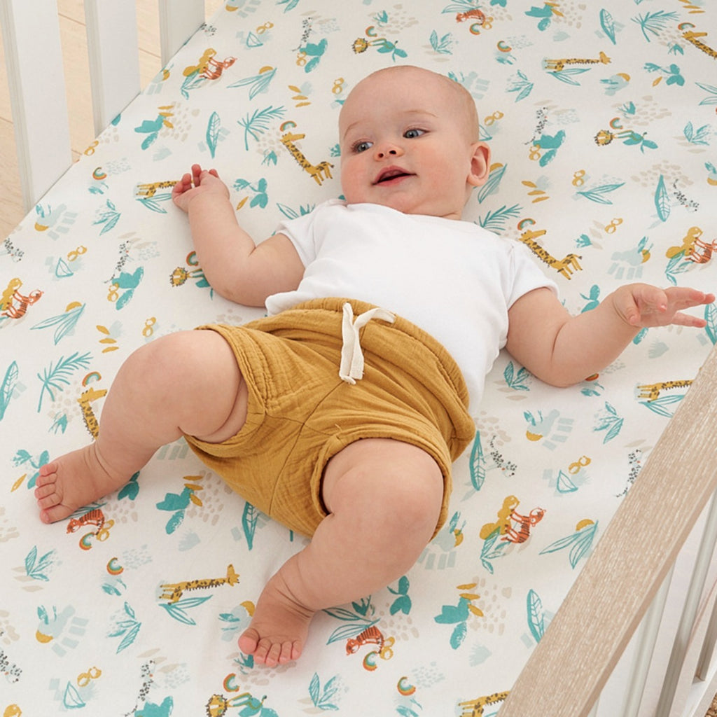 Tutti Bambini Cot Fitted Sheets 2pk - Run Wild