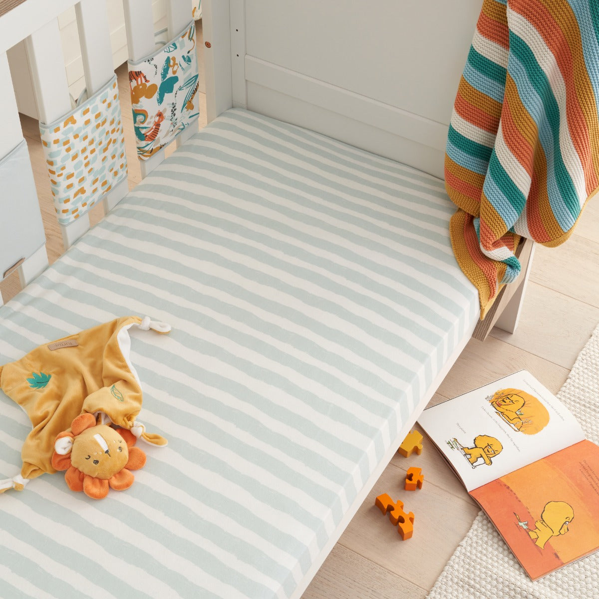 Tutti Bambini Cot Fitted Sheets 2pk - Run Wild