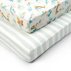Tutti Bambini Cot Fitted Sheets 2pk - Run Wild