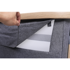 Tutti Bambini CoZee Air Bedside Crib - Oak and Charcoal