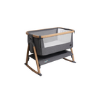 Tutti Bambini CoZee Air Bedside Crib Oak and Charcoal