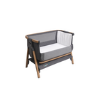 Tutti Bambini CoZee Air Bedside Crib - Oak and Charcoal
