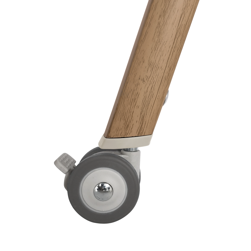 Tutti Bambini Cozee Air Bedside Crib - Scandinavian Walnut & Ecru