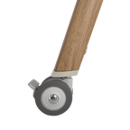 Tutti Bambini Cozee Air Bedside Crib - Scandinavian Walnut & Ecru