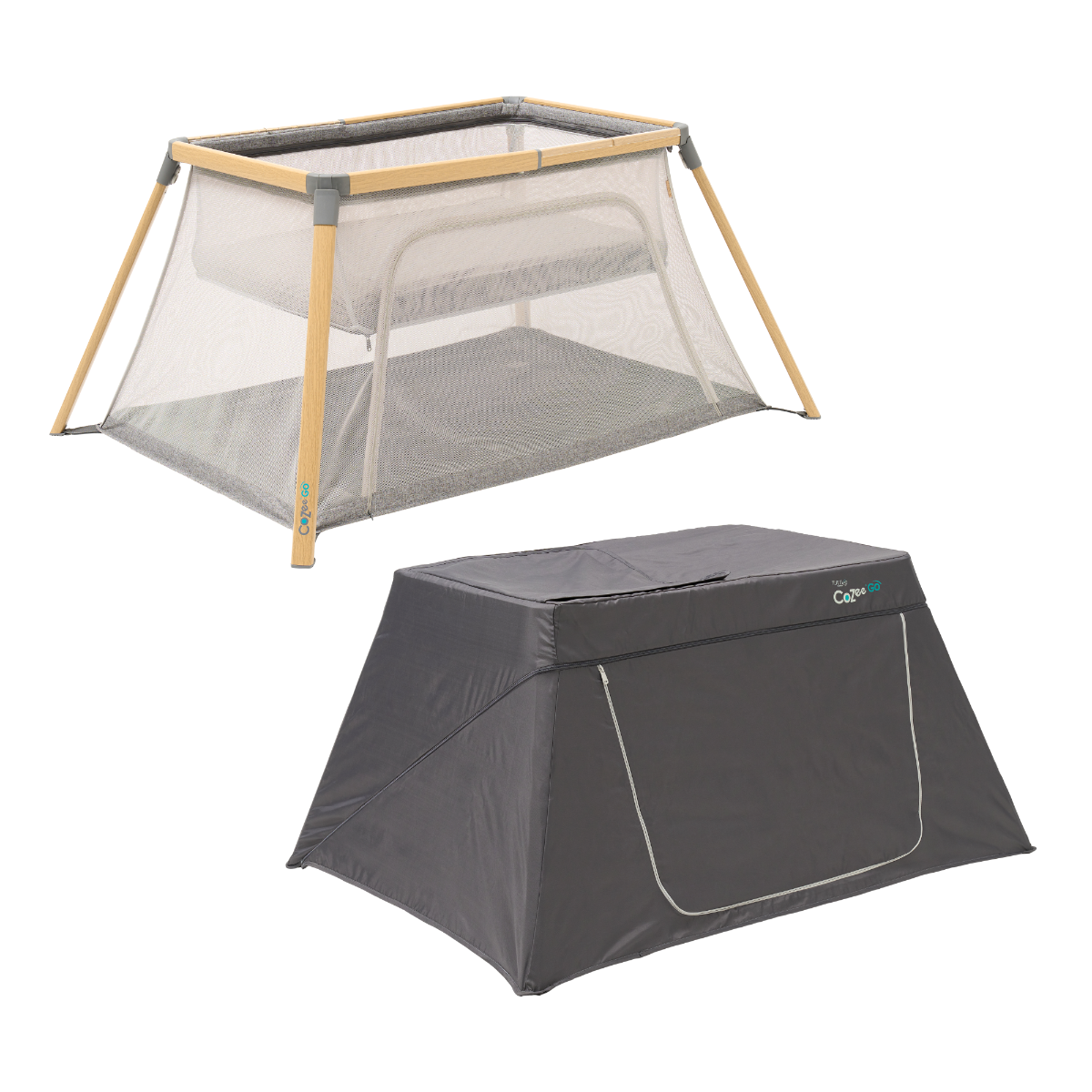 Tutti Bambini CoZee Go Day & Night Bundle - Oak & Charcoal