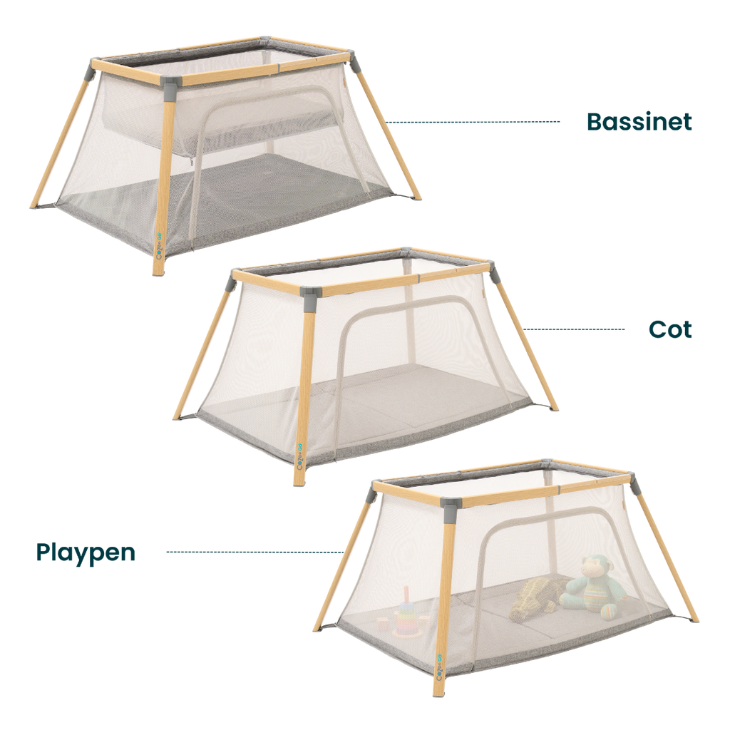 Tutti Bambini CoZee Go Day & Night Bundle - Oak & Charcoal