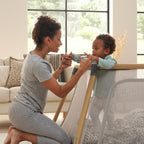 Tutti Bambini CoZee Go 3-in-1 Bassinet, Travel Cot & Playpen - Oak & Charcoal