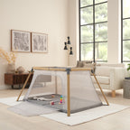 Tutti Bambini CoZee Go 3-in-1 Bassinet, Travel Cot & Playpen - Oak & Charcoal