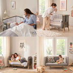 Tutti Bambini Cozee XL Complete Birth to 4+ Years Package - Oak & Charcoal