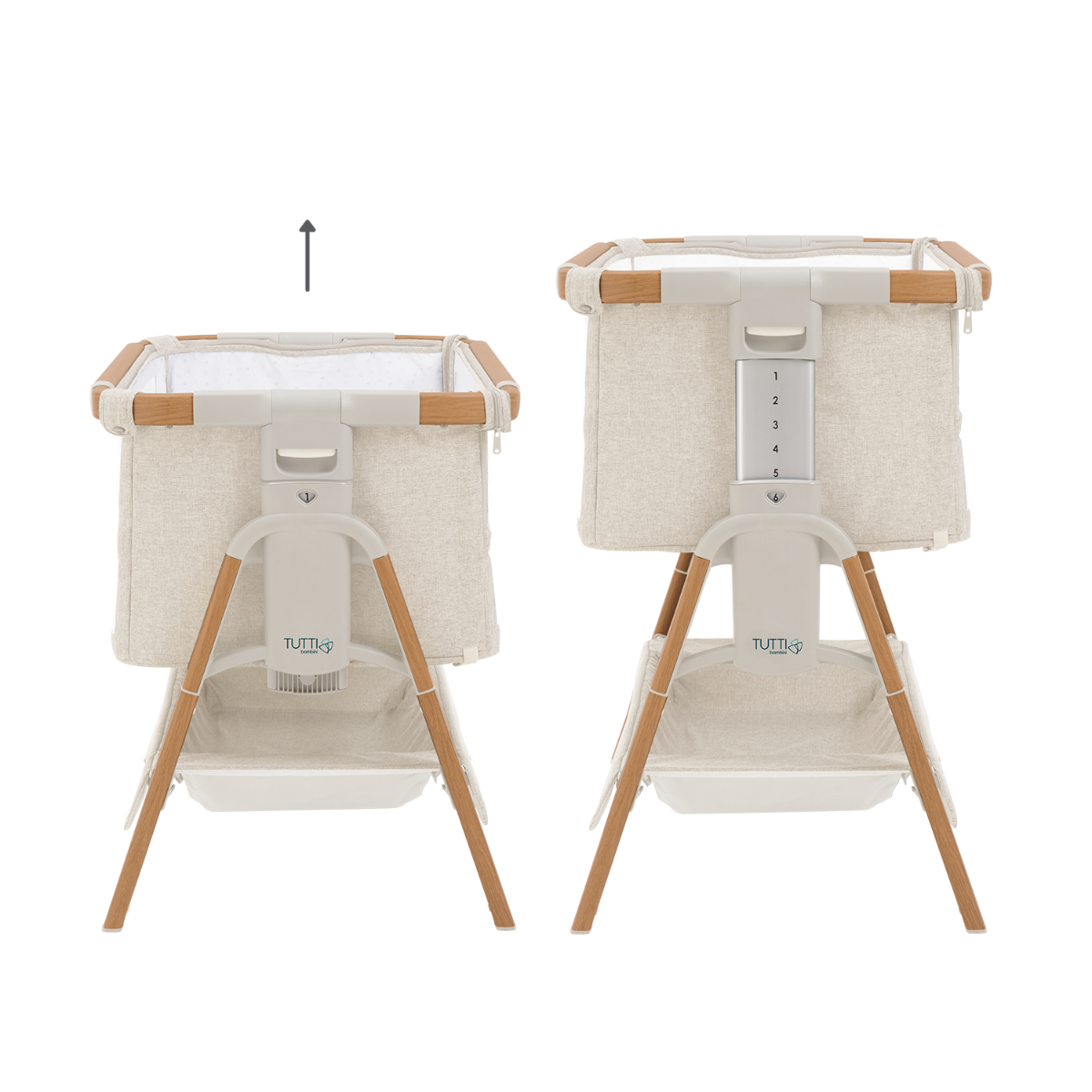 Tutti Bambini CoZee XL - Birth to 4+ Yrs Package - Scandinavian Walnut