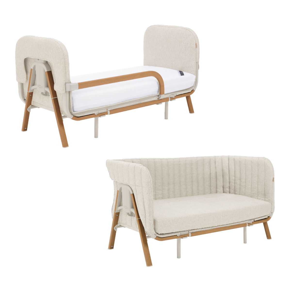 Tutti Bambini CoZee XL - Birth to 4+ Yrs Package - Scandinavian Walnut