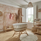 CuddleCo Aria Complete 7 Piece Nursery Furniture Set - Rattan