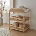 CuddleCo Aria 2 Piece Set With Crib & Changer - Rattan