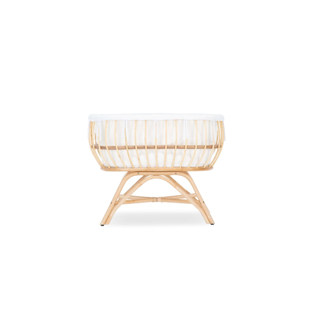 CuddleCo Aria 2 Piece Set With Crib & Changer - Rattan