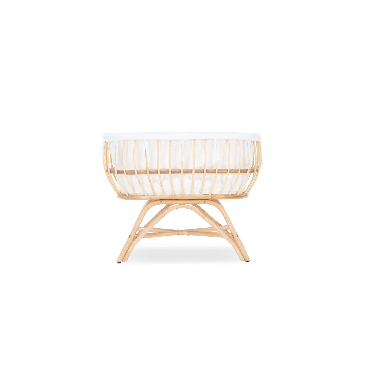 CuddleCo Aria 2 Piece Set With Crib & Clothes Rail - Rattan