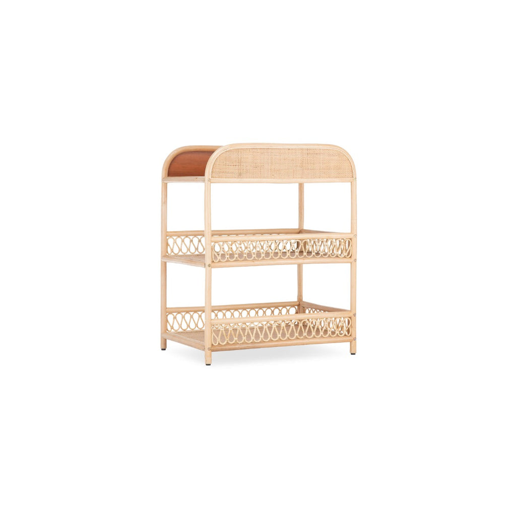 CuddleCo Aria 2 Piece Set With Crib & Changer - Rattan