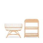 CuddleCo Aria 2 Piece Set With Crib & Changer - Rattan