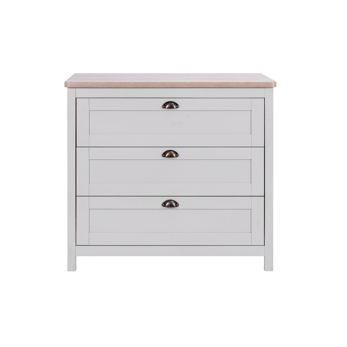 Tutti Bambini Verona Chest Changer - Dove Grey & Oak