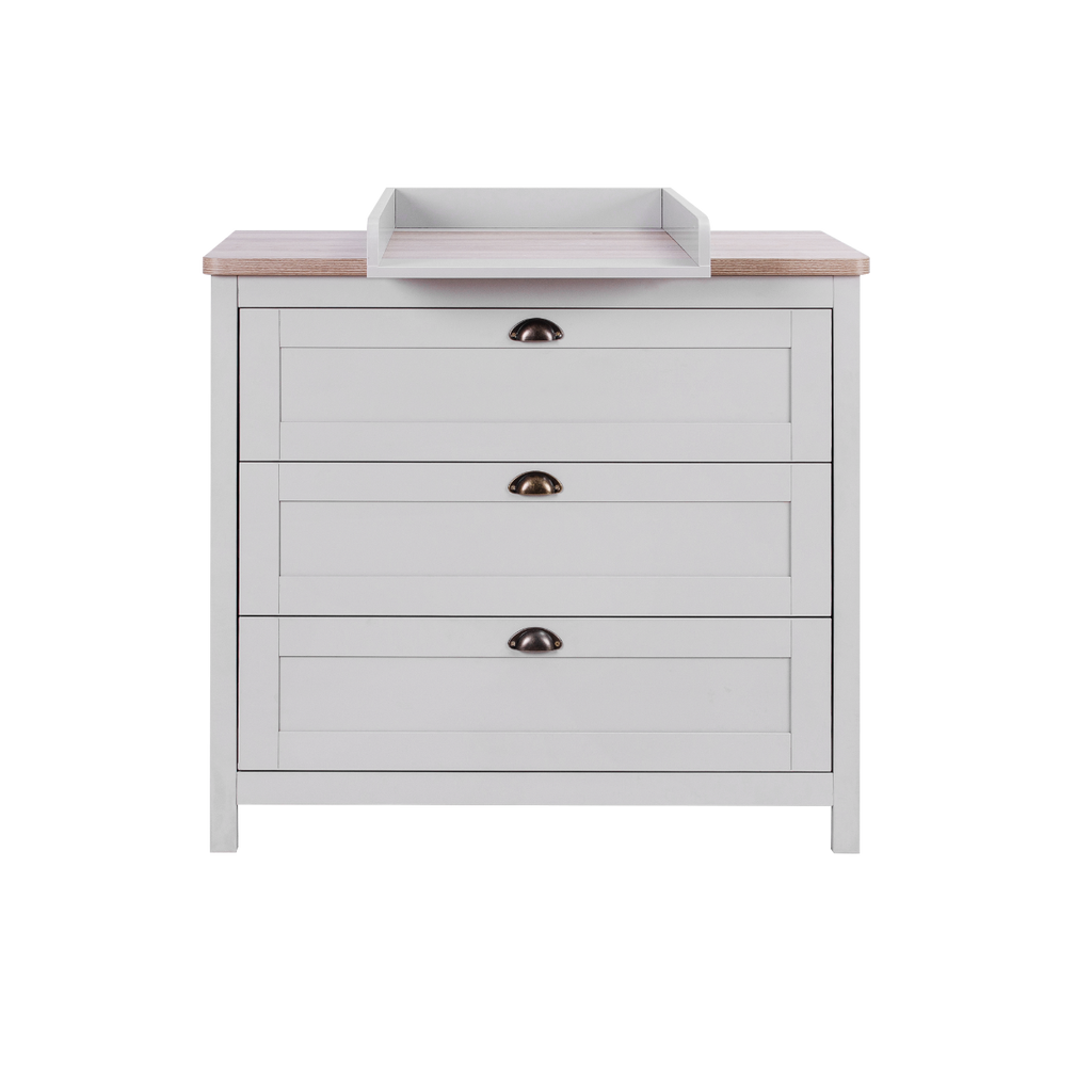 Tutti Bambini Verona 2 Piece Room Set - Dove Grey & Oak