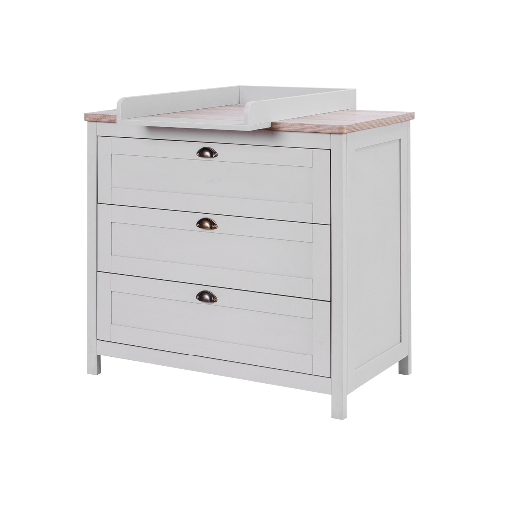 Tutti Bambini Verona Chest Changer - Dove Grey & Oak