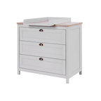 Tutti Bambini Verona Chest Changer - Dove Grey & Oak