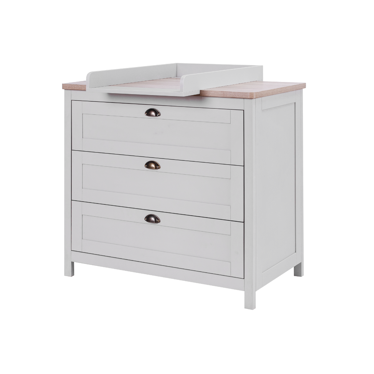 Tutti Bambini Verona Chest Changer - Dove Grey & Oak